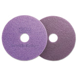 Scotch-Brite™ Diamond Floor Pads, 20" Diameter, Purple, 5/Carton (MMM08418) Case of 5
