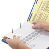 Smead™ Six-Section Pressboard Top Tab Classification Folders, Six SafeSHIELD Fasteners, 2 Dividers, Letter Size, Dark Blue, 10/Box (SMD14032) Each