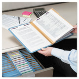 Smead™ Six-Section Pressboard Top Tab Classification Folders, Six SafeSHIELD Fasteners, 2 Dividers, Letter Size, Blue, 10/Box (SMD14030) Each
