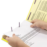 Smead™ Six-Section Pressboard Top Tab Classification Folders, Six SafeSHIELD Fasteners, 2 Dividers, Legal Size, Yellow, 10/Box (SMD19034) Each