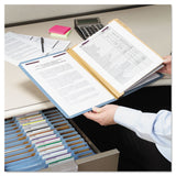 Smead™ Six-Section Pressboard Top Tab Classification Folders, Six SafeSHIELD Fasteners, 2 Dividers, Legal Size, Blue, 10/Box (SMD19030) Each