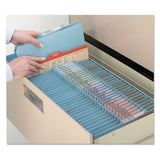 Smead™ Six-Section Pressboard Top Tab Classification Folders, Six SafeSHIELD Fasteners, 2 Dividers, Letter Size, Blue, 10/Box (SMD14030) Each