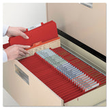 Smead™ Six-Section Pressboard Top Tab Classification Folders, Six SafeSHIELD Fasteners, 2 Dividers, Letter Size, Bright Red, 10/Box (SMD14031) Each