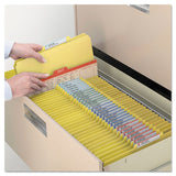 Smead™ Four-Section Pressboard Top Tab Classification Folders, Four SafeSHIELD Fasteners, 1 Divider, Letter Size, Yellow, 10/Box (SMD13734) Each