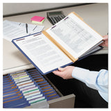 Smead™ Six-Section Pressboard Top Tab Classification Folders, Six SafeSHIELD Fasteners, 2 Dividers, Letter Size, Dark Blue, 10/Box (SMD14032) Each