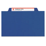 Smead™ Six-Section Pressboard Top Tab Classification Folders, Six SafeSHIELD Fasteners, 2 Dividers, Letter Size, Dark Blue, 10/Box (SMD14032) Each