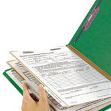 Smead™ Six-Section Pressboard Top Tab Classification Folders, Six SafeSHIELD Fasteners, 2 Dividers, Legal Size, Green, 10/Box (SMD19033) Each