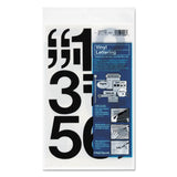 Chartpak® Press-On Vinyl Numbers, Self Adhesive, Black, 3"h, 10/Pack (CHA01170) Each