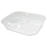 Dart® ClearPac Large Nacho Tray, 2-Compartments, 3.3 oz, 6.2 x 6.2 x 1.6, Clear, Plastic, 500/Carton (DCCC68NT2) Case of 500