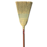 Rubbermaid® Commercial Corn-Fill Broom, Corn Fiber Bristles, 38" Overall Length, Blue (RCP6383)
