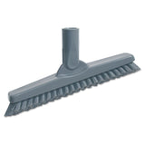 Unger® SmartColor Swivel Corner Brush, Black Polypropylene Bristles, 8.83" Brush, Gray Plastic Handle (UNGCB20G) Each