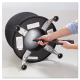 Safco® Zenergy Ball Chair, Backless, Supports Up to 250 lb, Black Fabric Seat, Silver Base (SAF4750BL) Each