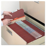 Smead™ 6-Section Pressboard Top Tab Pocket Classification Folders, 6 SafeSHIELD Fasteners, 2 Dividers, Legal Size, Red, 10/Box (SMD19079) Each