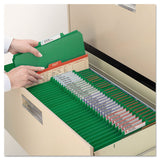 Smead™ Four-Section Pressboard Top Tab Classification Folders, Four SafeSHIELD Fasteners, 1 Divider, Legal Size, Green, 10/Box (SMD18733) Each