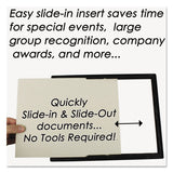 NuDell™ EZ Mount Document Frame with Trim Accent and Plastic Face, Plastic, 8 x 10, Black/Gold (NUD11800) Each