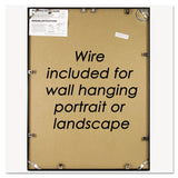 NuDell™ Metal Poster Frame, Plastic Face, 18 x 24, Black (NUD31222) Each