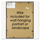 NuDell™ Metal Poster Frame, Plastic Face, 24 x 36, Black (NUD31242) Each