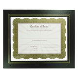 NuDell™ Leatherette Document Frame, 8.5 x 11, Black, Pack of Two (NUD21202) Pack of 2