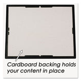 NuDell™ EZ Mount Document Frame with Trim Accent and Plastic Face, Plastic, 8 x 10, Black/Gold (NUD11800) Each