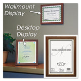 NuDell™ Solid Oak Hardwood Frame, 8.5 x 11, Walnut Finish (NUD15815) Each