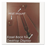 NuDell™ Leatherette Document Frame, 8.5 x 11, Burgundy, Pack of Two (NUD21200) Pack of 2