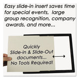 NuDell™ EZ Mount Document Frame with Trim Accent and Plastic Face, Plastic, 8.5 x 11 Insert, Black/Gold (NUD11880) Each