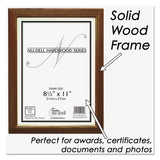 NuDell™ Solid Oak Hardwood Frame, 8.5 x 11, Walnut Finish (NUD15815) Each