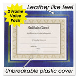 NuDell™ Leatherette Document Frame, 8.5 x 11, Blue, Pack of Two (NUD21201) Pack of 2