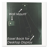 NuDell™ Leatherette Document Frame, 8.5 x 11, Black, Pack of Two (NUD21202) Pack of 2