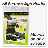 NuDell™ Clear Plastic Sign Holder, All-Purpose, 8.5 x 11 (NUD37085Z) Each