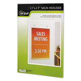 NuDell™ Clear Plastic Sign Holder, Wall Mount, 11 x 17 (NUD38017Z) Each