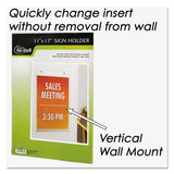 NuDell™ Clear Plastic Sign Holder, Wall Mount, 11 x 17 (NUD38017Z) Each