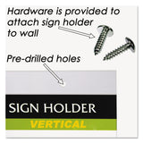 NuDell™ Clear Plastic Sign Holder, Wall Mount, 8.5 x 11 (NUD38011Z) Each