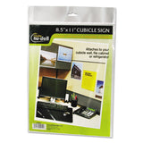NuDell™ Clear Plastic Sign Holder, All-Purpose, 8.5 x 11 (NUD37085Z) Each
