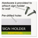 NuDell™ Clear Plastic Sign Holder, Wall Mount, 11 x 17 (NUD38017Z) Each