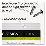 NuDell™ Clear Plastic Sign Holder, Wall Mount, 11 X 8.5 (NUD38008Z) Each