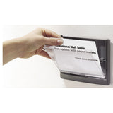 Durable® Click Sign Holder For Interior Walls, 6.75 x 0.63 x 5.13, Gray (DBL497737) Each