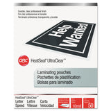 GBC® UltraClear Thermal Laminating Pouches, 10 mil, 9" x 11.5", Gloss Clear, 50/Box (GBC3745091) Box of 50