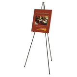 Quartet® Heavy-Duty Adjustable Instant Easel Stand, 25" to 63" High, Steel, Black (QRT27E) Each