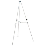 Quartet® Lightweight Telescoping Tripod Easel, 38" to 66" High, Aluminum, Silver (QRT50E) Each
