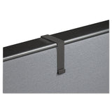 Quartet® Cubicle Partition Hangers, For 1.5" to 2.5" Thick Partition Walls, Black, 2/Set (QRTMCH10) Each