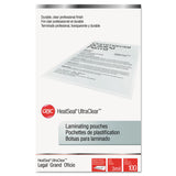 GBC® UltraClear Thermal Laminating Pouches, 3 mil, 9" x 14.5", Gloss Clear, 100/Pack (GBC3745011) Box of 100