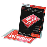 GBC® EZUse Thermal Laminating Pouches, 7 mil, 9" x 11.5", Gloss Clear, 100/Box (GBC3200717) Box of 100