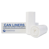 Inteplast Group High-Density Commercial Can Liners, 7 gal, 6 microns, 20" x 22", Clear, 2,000/Carton (IBSEC202206N) Case of 2000
