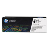 HP HP 312A, (CF380A) Black Original LaserJet Toner Cartridge (HEWCF380A) Each