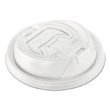 Dart® Optima Reclosable Lid, Fits 12 oz to 24 oz Foam Cups, White, 100/Pack (DCC16RCLPK) Pack of 100