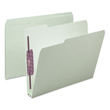 Smead™ Recycled Pressboard Fastener Folders, 1/3-Cut Tabs, Two SafeSHIELD Fasteners, 2" Expansion, Letter Size, Gray-Green, 25/Box (SMD14934) Each