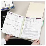 Smead™ Recycled Pressboard Fastener Folders, 1/3-Cut Tabs, Two SafeSHIELD Fasteners, 2" Expansion, Legal Size, Gray-Green, 25/Box (SMD19934) Each