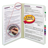 Smead™ Recycled Pressboard Fastener Folders, Straight Tabs, Two SafeSHIELD Fasteners, 2" Expansion, Legal Size, Gray-Green, 25/Box (SMD19910) Each