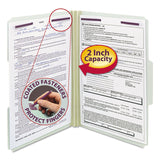 Smead™ Recycled Pressboard Fastener Folders, 1/3-Cut Tabs, Two SafeSHIELD Fasteners, 2" Expansion, Legal Size, Gray-Green, 25/Box (SMD19934) Each
